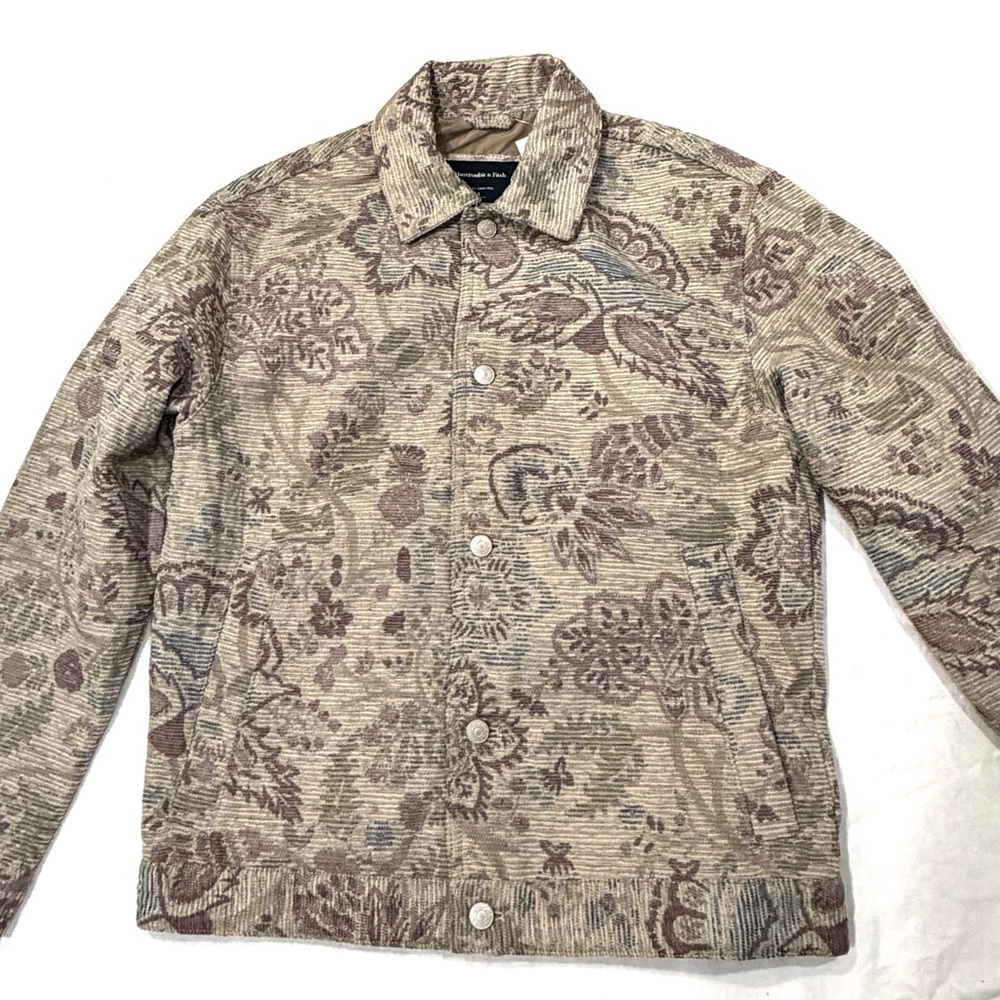 Men’s Abercrombie & Fitch Light Corduroy Patterned Jacket. Size Small.